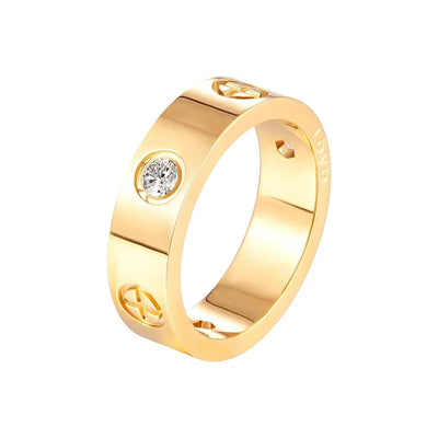 Rose Gold Love Ring Set