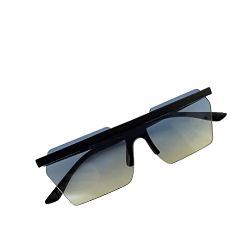 008 .VINTANGE SUNGLASSES OCCHIALI DA SOLE LENTI SBORDATE SQUADRATO UNISEX UV400 NOVITA 2022