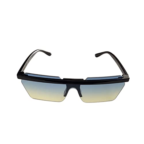 008 .VINTANGE SUNGLASSES OCCHIALI DA SOLE LENTI SBORDATE SQUADRATO UNISEX UV400 NOVITA 2022