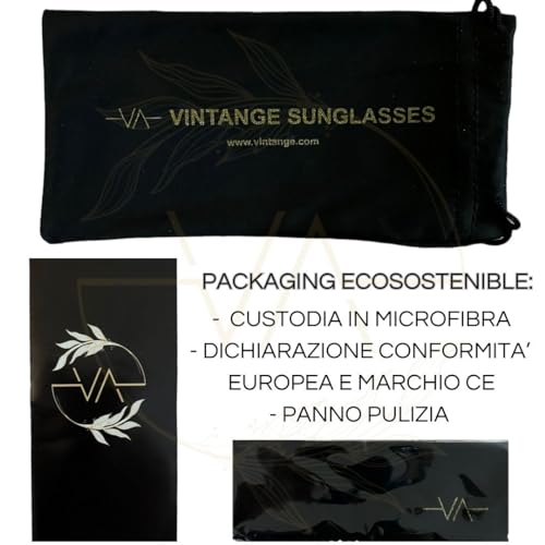 Vintange Sunglasses OCCHIALI DA SOLE MODELLO PRAGA FRADA DRADA UV 400 NOVITÀ 2023 GRANDI QUADRATI OVALI