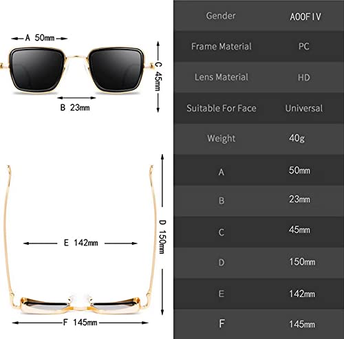 0025. Vintange Sunglasses OCCHIALI DA SOLE MONTATURA METALLO ELENGANT ELEGANTE LEGGERI QUADRATI PROTEZIONE RAGGI UV